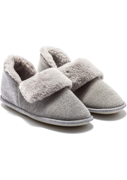 Martha Kadın Peluş Ev Botu Gri 37/41
