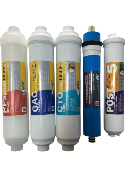 su arıtma filtresi 5 adet filtre orijinal