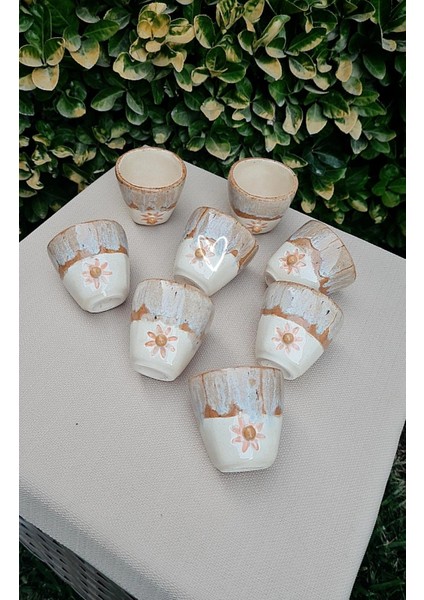 Espresso Fincan El Yapımı Seramik 2 Kişilik