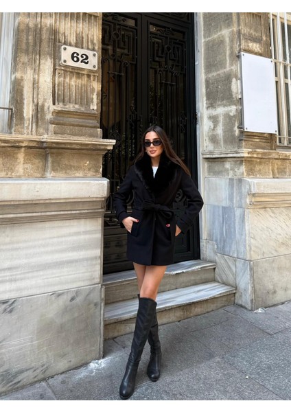 Kürklü Kaşe Kaban