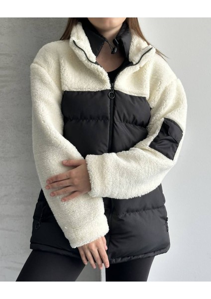 Kapütone Süet Detay Mont