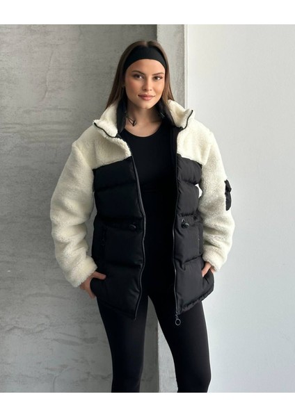 Kapütone Süet Detay Mont modelleri