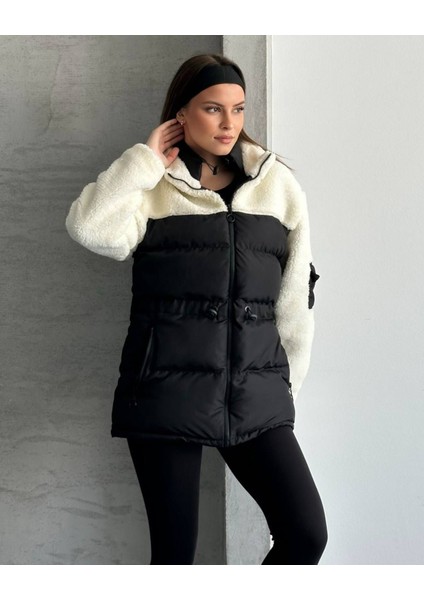 Kapütone Süet Detay Mont indirimleri