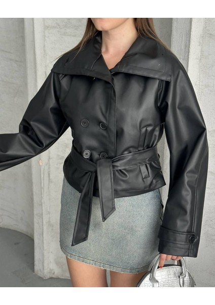 Deri Trençkot modelleri