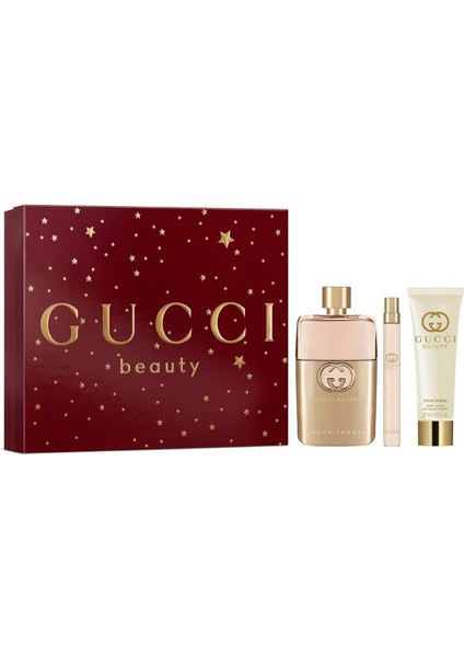 Guilty Pour Femme Edp 90 ml + Body Lotion 50 ml + Edp 10 ml