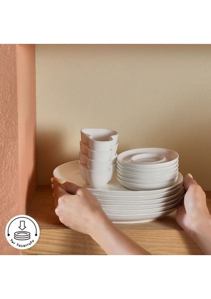 Stream Bone Salsa 34 Parça 6 Kişilik Kahvaltı Takımı