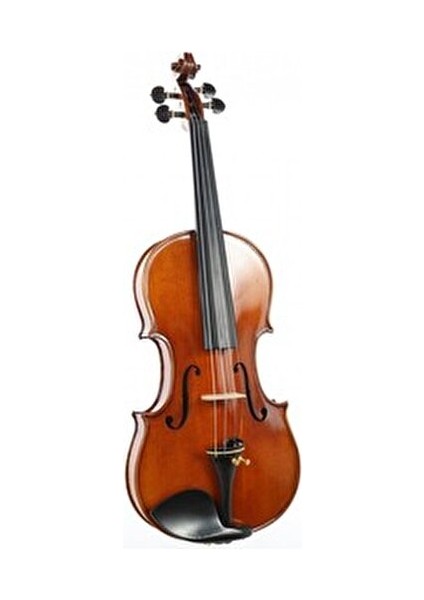 VLA4 4/4 Keman Masif Ağaç Gövde ve Abanoz Klavye ile Orta İleri Seviye Müzisyenler İçin