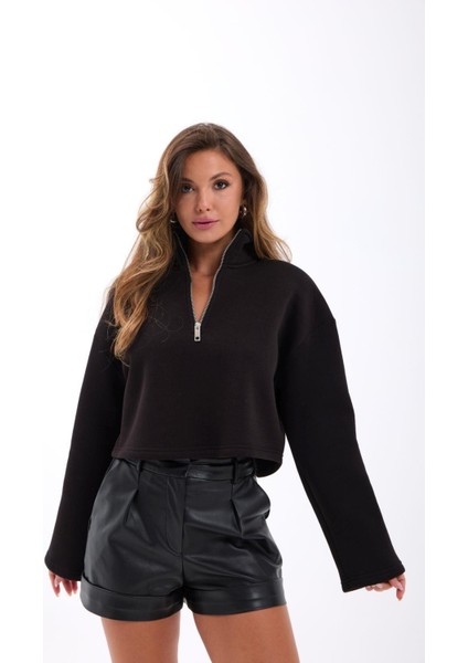 Kısa Yarım Fermuarlı Sweat fiyatları