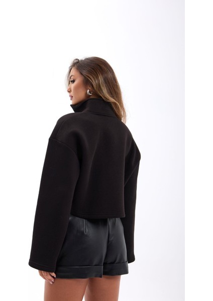 Kısa Yarım Fermuarlı Sweat indirimleri