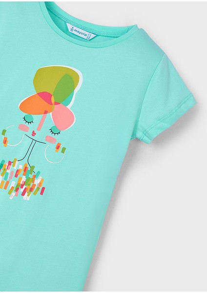 04-08 Yaş Kız Çocuk Mayoral T-Shırt - Yeşil modelleri