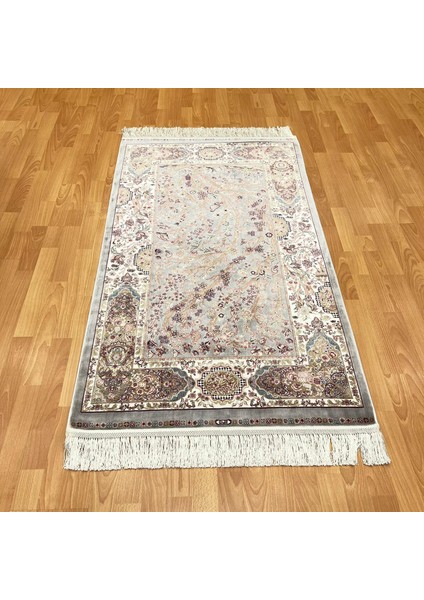 Hayat Ağacı Desenli 90 X150 cm Ipek Halı Gri modelleri