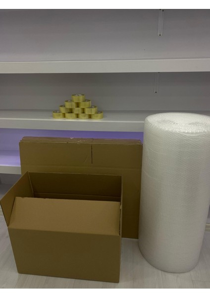 Kutu Taşınma Seti 70X40X40CM 10 Lu Çift Oluklu Karton 1.adet Koli Bandı ve 5mt Patpat Hediyemizdir. fırsatları
