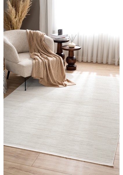 Lumina Krem Tozumaz Salon Koridor Balkon Teras Bahçe Oturma Odası Halısı 51376A