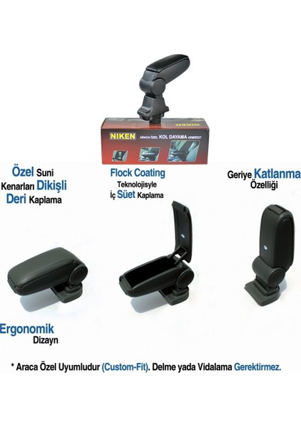 Ford Focus 4 2015+ Kol Dayama Siyah modelleri