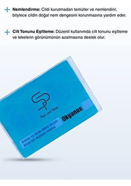 Siyah Nokta Karşıtı Okyanus Sabunu Bitki Bazlı Formül 1 Adet Tüm Ciltler İçin