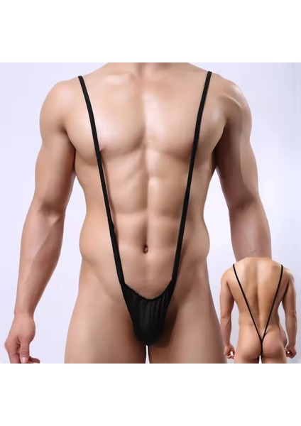 Fantezi Lastikli Siyah Erkek String – Tanga modelleri