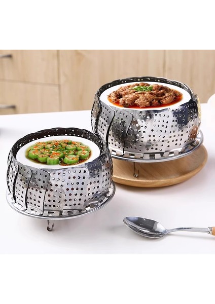 Anson Paslanmaz Çelik Buharlaştırıcı Katlanabilir Buharlaştırıcı Kafes (Yurt Dışından)