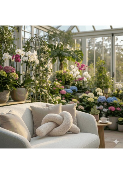 Mimo Dekoratif Düğüm, Kırlent, Yastık, Bej Renk modelleri