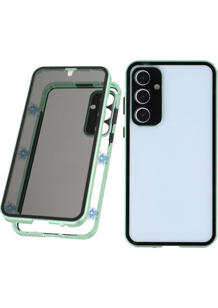 Samsung Galaxy A55 5g Anti-Casus Ekran Koruyucu / Lens Filmi Temperli Cam Metal Telefon Kılıfı (Yurt Dışından)