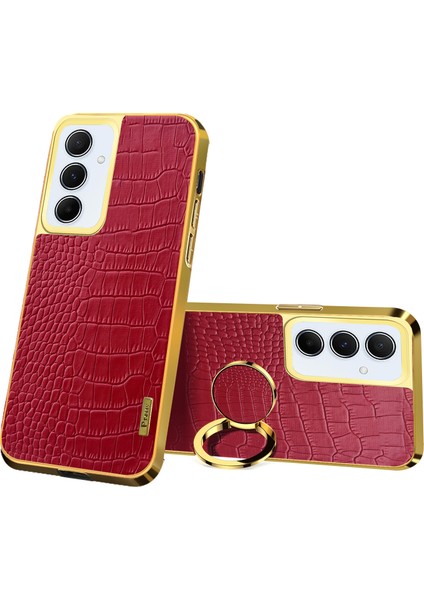 Samsung Galaxy A55 5g Telefon Kılıfı Timsah Dokulu Düşmeye Dayanıklı Halka Destekli Kılıf (Yurt Dışından)