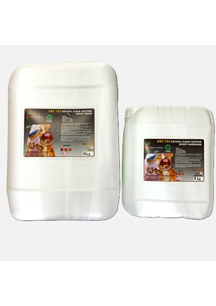 Epoksi Reçine Ultra Şeffaf Hobi Epoksi Seti ARC105 15 kg Set