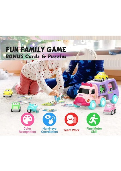 Büyük Boy Taşıyıcı Sesli Işıklı Oyuncak Kamyon Taşıyıcı Tır 34 Cm. modelleri