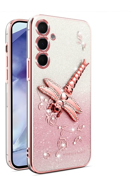 Samsung Galaxy A55 5g Dragonfly Kickstand Tpu Simli Telefon Kılıfı (Yurt Dışından)