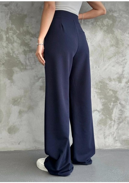 Kadın Likralı Cırt Kapama Palazzo Pantolon modelleri