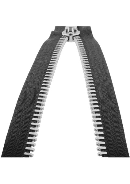 Demir Dişli Çanta Fermuarı En 3 cm Gri