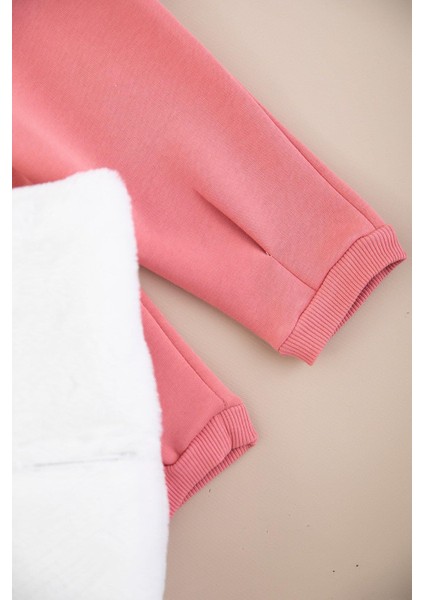 Kız Bebek Şardonlu Çiçekli Peluş Yelekli Takım 3 Parça 2603G indirimleri