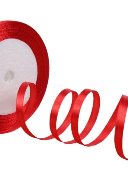 Saten Kurdele 2 cm 10 Metre Kırmızı