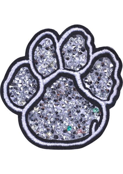 Aplike Ütü Ile Yapışan Taşlı Pati Arma 5 cm