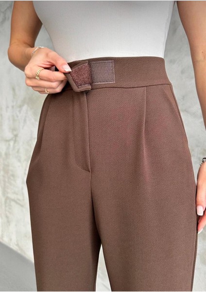 Kadın Likralı Cırt Kapama Palazzo Pantolon modelleri