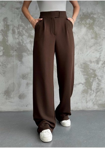 Kadın Likralı Cırt Kapama Palazzo Pantolon fırsatları