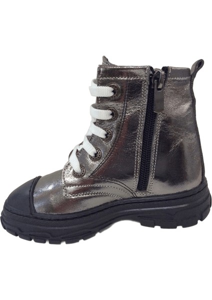 1001 Ridente Platin Yıldızlı Patik Kız Çocuk Bot % 100 Deri Bağcık ve Fermuarlı modelleri