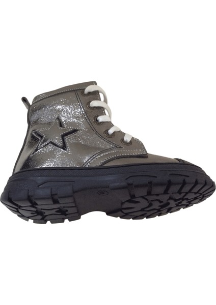 1001 Ridente Platin Yıldızlı Patik Kız Çocuk Bot % 100 Deri Bağcık ve Fermuarlı indirimleri