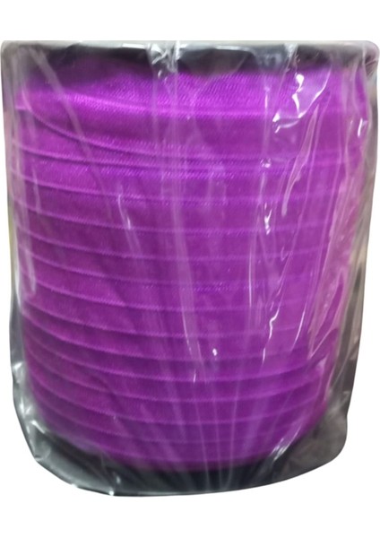 Çamaşır Lastiği Düz 1 cm 75 Metre 1 Top Mor