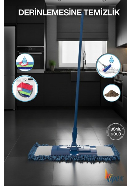 60 cm Şönil Püsküllü Yedek Markarna Mop Başlığı