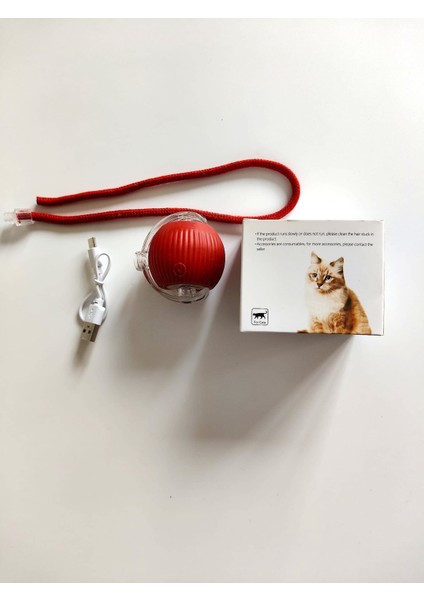 Kedi ve Köpek Ipli USB Şarzlı Hareketli Top