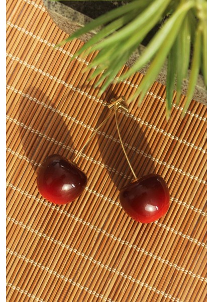 Gold Renk Kiraz Model Kadın Küpe fiyatları