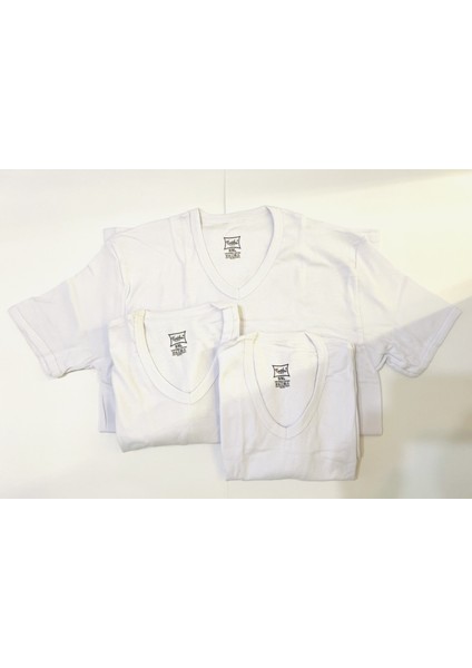 Marka Erkek V Yaka Ribana Atlet Fanila Beyaz 3'lü fiyatları