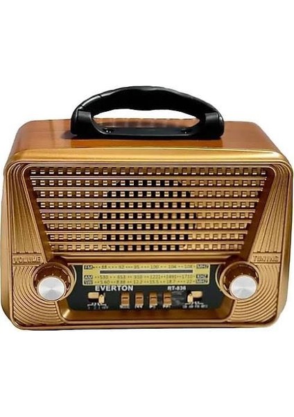 RT-836 Solar Güneş Enerjili Nostaljik Radyo