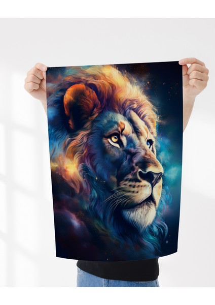 Çerçevesiz Poster 4 Adet Aslan,at,boğa,gergedan Dijital Baskılı Hayvanlar, Çerçeve,tablo Için Poster modelleri