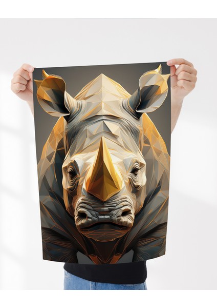 Çerçevesiz Poster 4 Adet Aslan,at,boğa,gergedan Dijital Baskılı Hayvanlar, Çerçeve,tablo Için Poster fırsatları