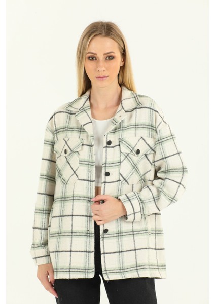 Cepli Ekose Oduncu Gömlek Yeşil Çizgili Pamuklu fırsatları