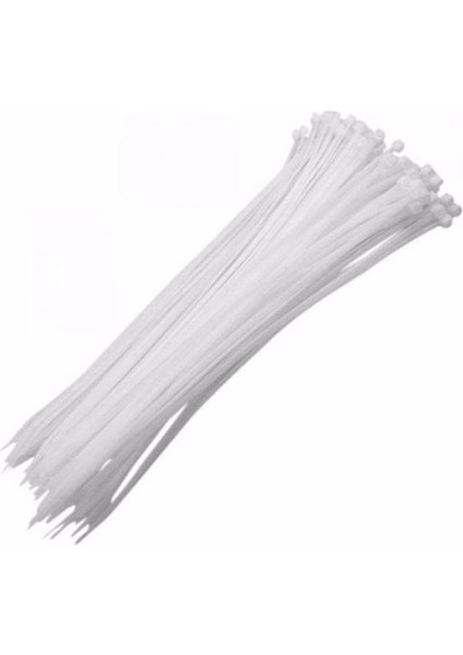 4.8X250 Kablo Bağı Cırt Kelepçe Beyaz