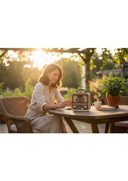 Retro Nostaljik Radyo (Güneş Enerjili) Bluetooth Hoparlör modelleri