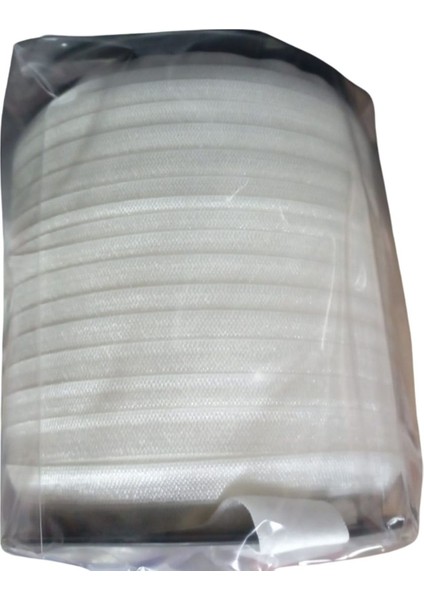 Çamaşır Lastiği Düz 1 cm 75 Metre 1 Top Ekru