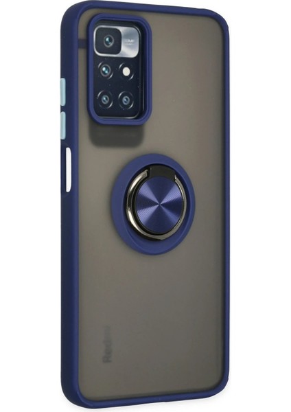 Xiaomi Redmi 10 2022 Kılıf Montreal Yüzüklü Silikon Kapak - Lacivert - MRS8716-4405 fiyatları