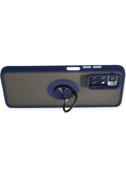 Xiaomi Redmi 10 2022 Kılıf Montreal Yüzüklü Silikon Kapak - Lacivert - MRS8716-4405 fırsatları